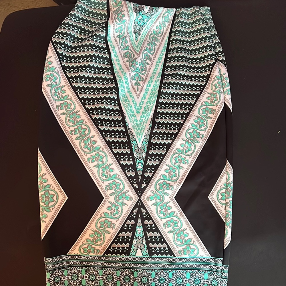 Multi Colored Pencil Skirt